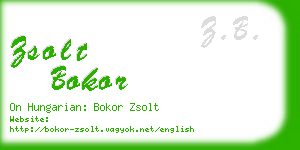 zsolt bokor business card